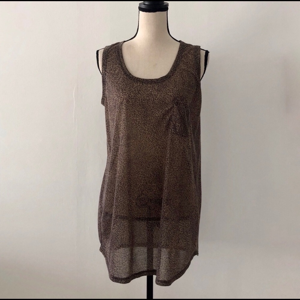 A Pea in the Pod Animal Print Tank Shirt Size L